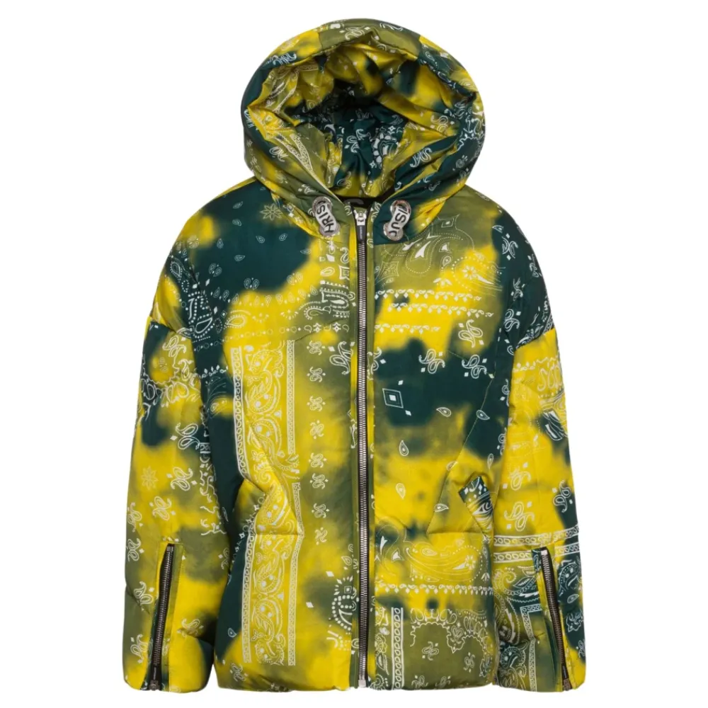 Gepolsterter Kindermantel Grün/Gelb Bandana-Druck>Khrisjoy Hot