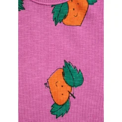 Geripptes T-Shirt mit Print><noscript><img width=