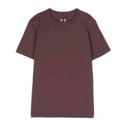 Geripptes T-Shirt mit Rundhalsausschnitt>Rick Owens Outlet