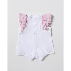 Gerüschter, bestickter Baby-Romper>Monnalisa Discount