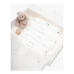 Geschenkset: Bodysuit 7er-Pack, Haarbürste und Zahndose.><noscript><img width=