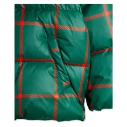 Gesteppte Jacke mit Karomuster><noscript><img width=