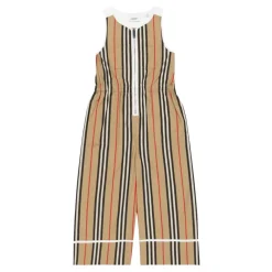 Gestreifter Baumwoll-Jumpsuit>Burberry Online