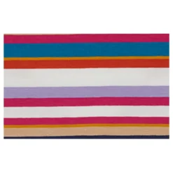 Gestreifter Baumwollschal><noscript><img width=