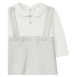 Gestreifter Dungaree-Spielanzug><noscript><img width=