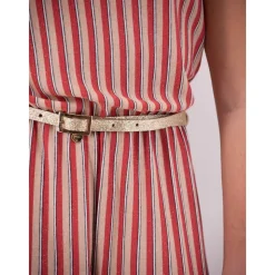 Gestreifter Lurex-Jumpsuit><noscript><img width=