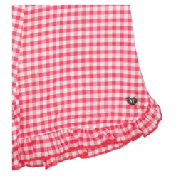 Gingham High-Waist Shorts><noscript><img width=