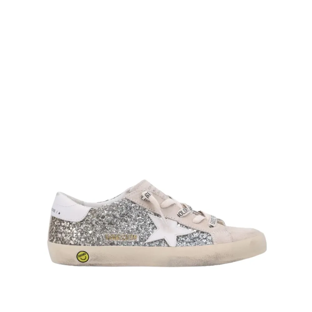 Glitzernde Freizeitschuhe für Kinder>Golden Goose