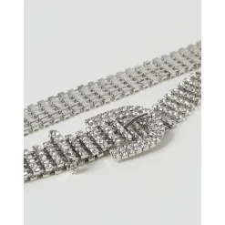 Glitzernder verzierter Gürtel mit Schnalle>Patrizia Pepe