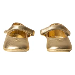 Goldene Ballerina-Schuhe mit Klettverschluss>Elisabetta Franchi Discount