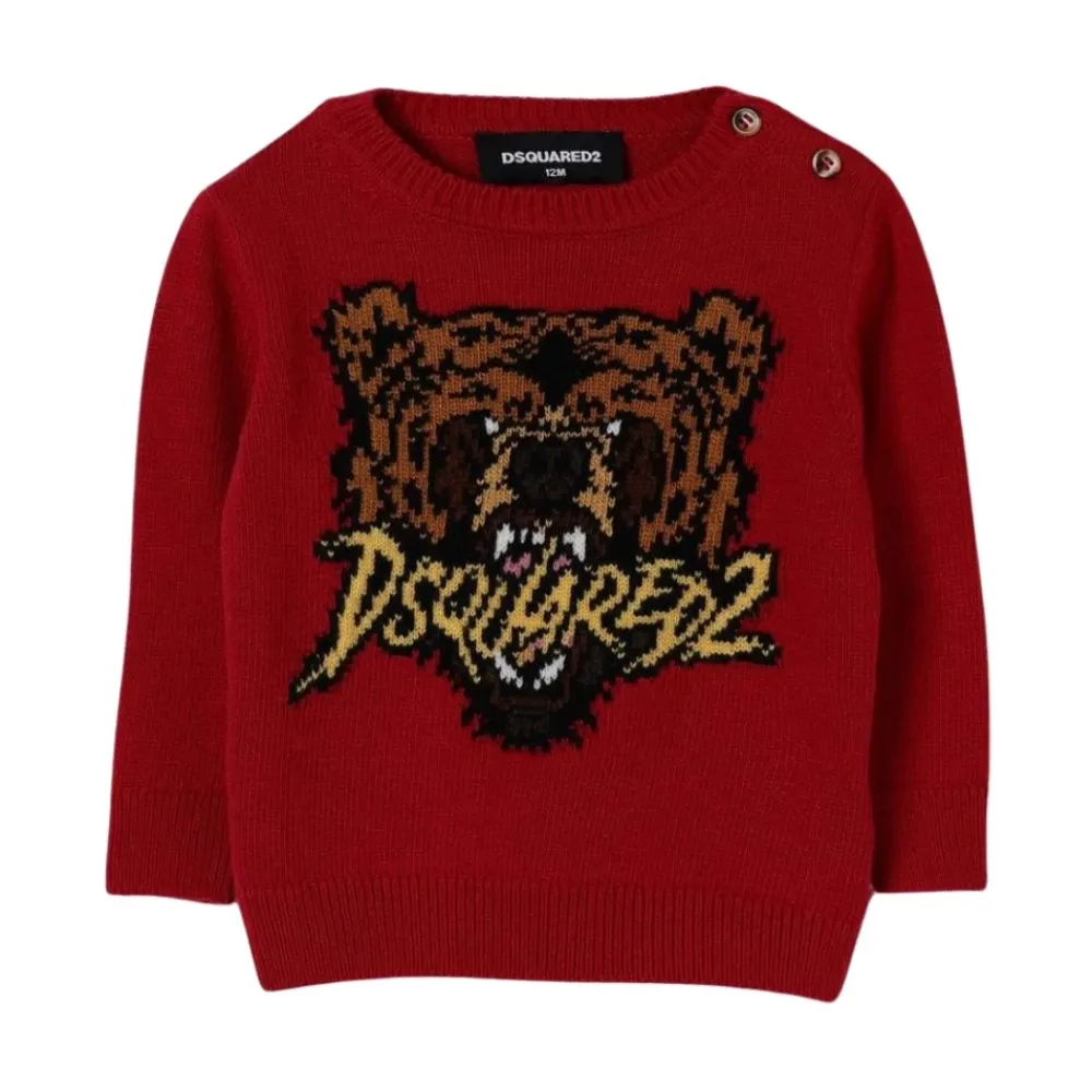 Graphic Knit Sweater>Dsquared2 Hot