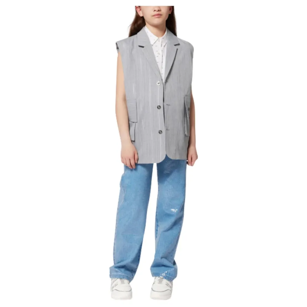 e Kinderjacke mit Silberstreifen>DKNY Sale