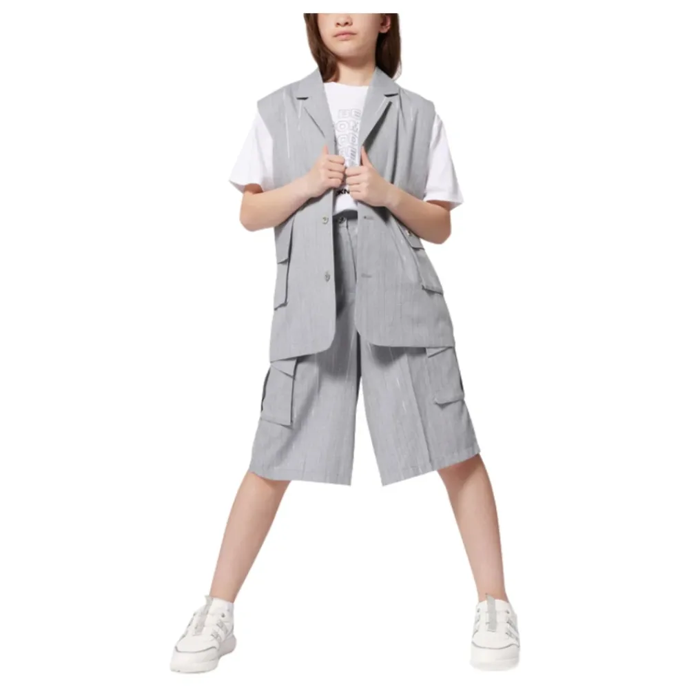 e Kinderjacke mit Silberstreifen>DKNY Sale