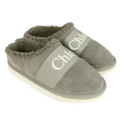 e Wildleder Mules mit Kunstfell><noscript><img width=