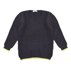 er Pullover mit gelbem Kontrastdetail>ViCOLO Hot