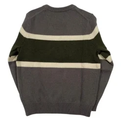 Grauer Rundhalspullover mit Logo-Stickerei>Sun68 Discount