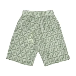 e Monogramm Leinen Shorts>Fendi Online