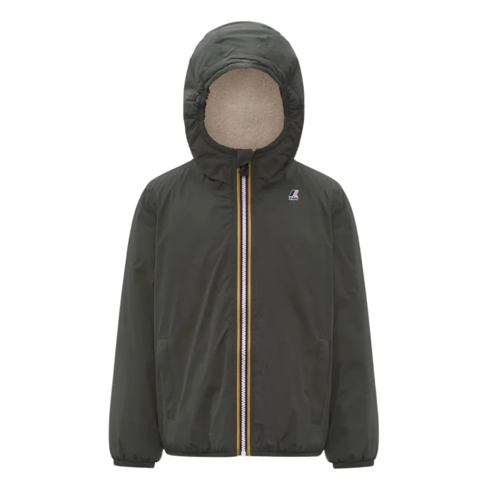 e Wasserdichte Jacke mit Sherpa-Futter>K-Way Best