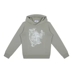 Heller Hoodie mit Logo-Print>Stone Island Sale