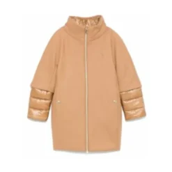 Cappotto Girl Cammello Jacke>Herno Outlet