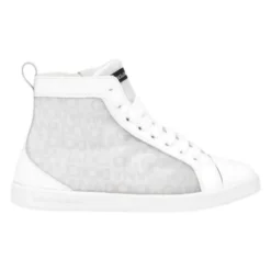 High-Top-Sneakers aus Leder>Dolce & Gabbana