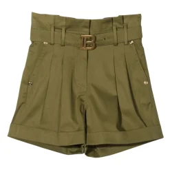 High-Waisted Stretch Baumwollshorts>Balmain Hot