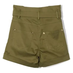 High-Waisted Stretch Baumwollshorts>Balmain Hot