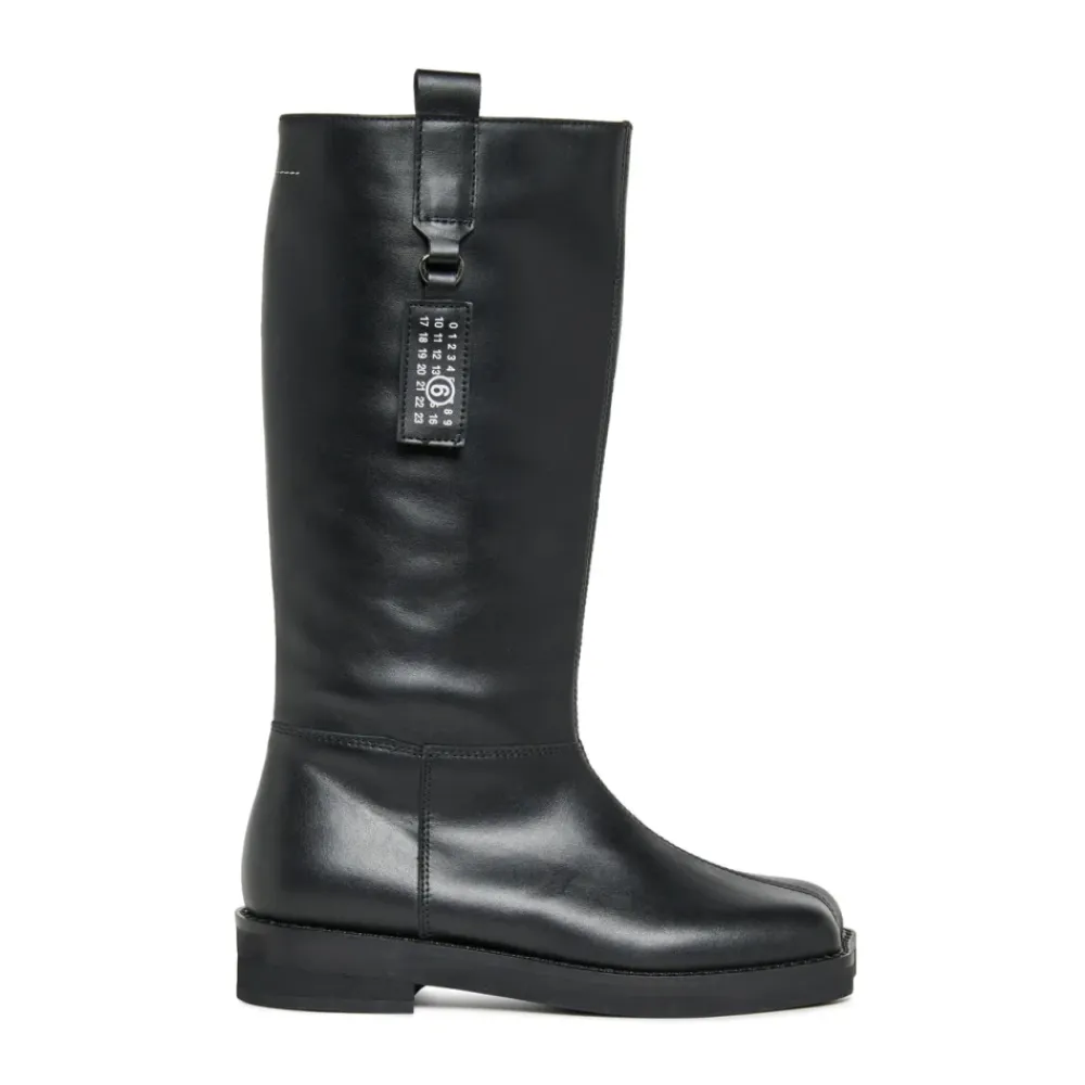 Hohe Lederstiefel>MM6 Maison Margiela Outlet
