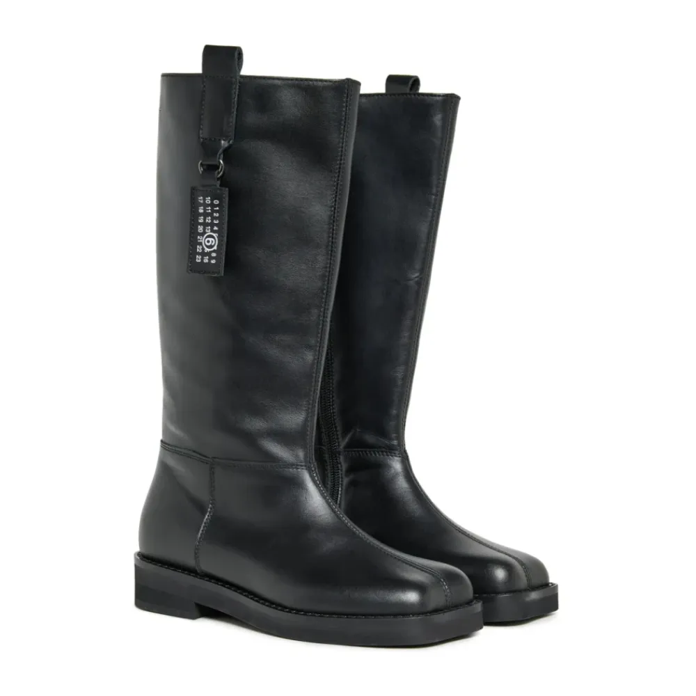 Hohe Lederstiefel>MM6 Maison Margiela Outlet