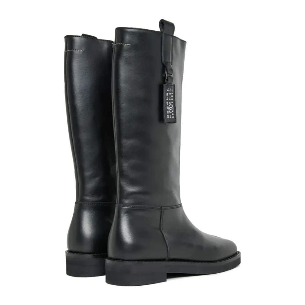 Hohe Lederstiefel>MM6 Maison Margiela Outlet
