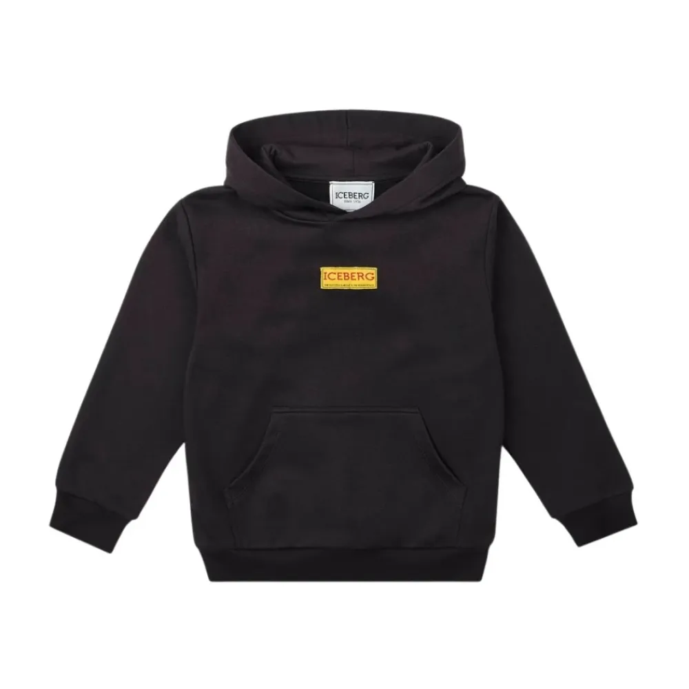 Hoodie mit Etikett>Iceberg