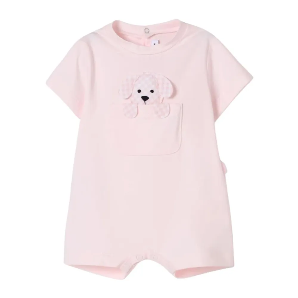 Hund Applikation Baby Strampler Trainingsanzug>Il Gufo New