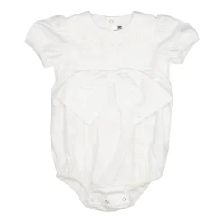 Ivory Blumenbesticktes Ballonärmel-Top>Elisabetta Franchi Best