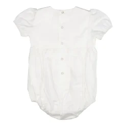 Ivory Blumenbesticktes Ballonärmel-Top>Elisabetta Franchi Best