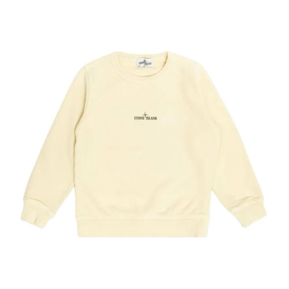 Ivory Sweatshirt Casual Stil Wesentliches Stück>Stone Island Sale