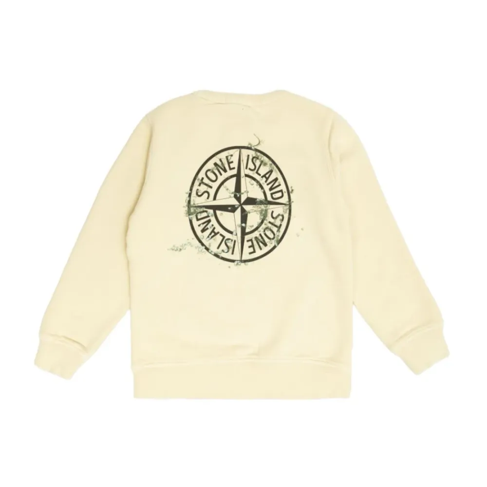 Ivory Sweatshirt Casual Stil Wesentliches Stück>Stone Island Sale