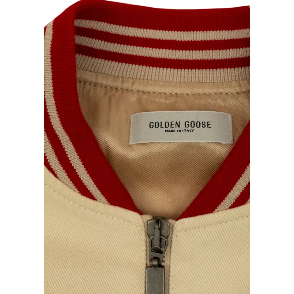 Jacke mit Logo>Golden Goose Clearance