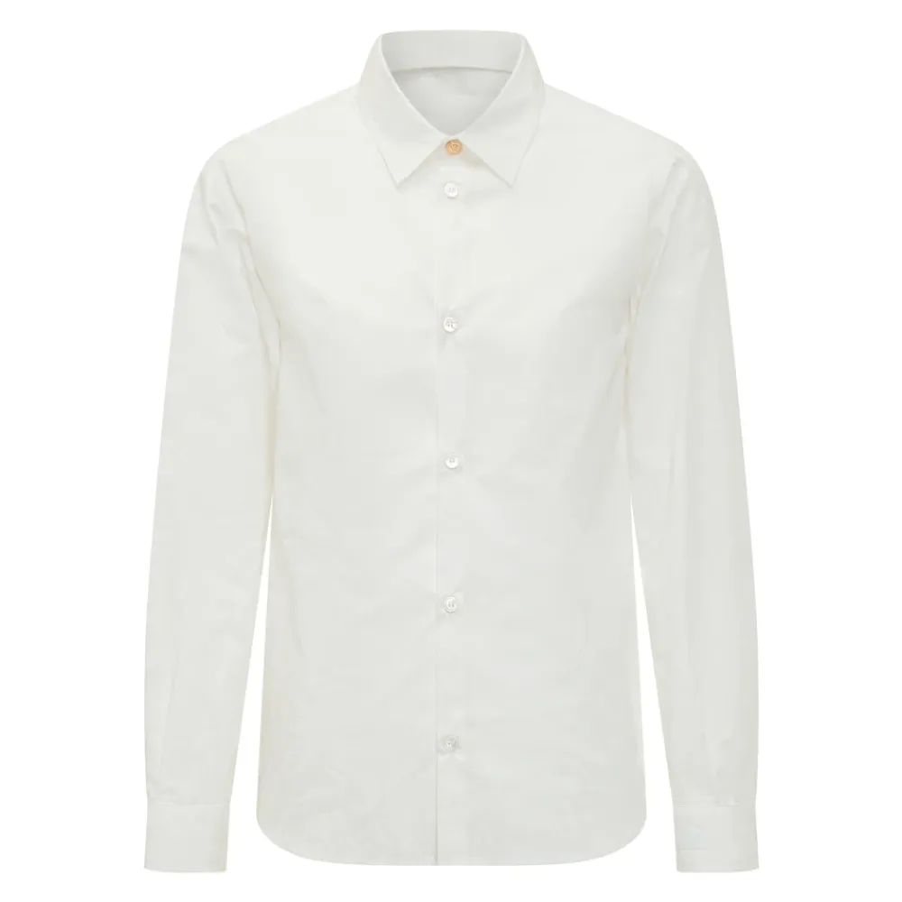 Jacquard Baumwoll-Popeline Hemd>Versace Best