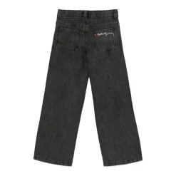 Jeans mit Logo aus Baumwolle, seitliche Dekoration mit Knöpfen>Stella McCartney New