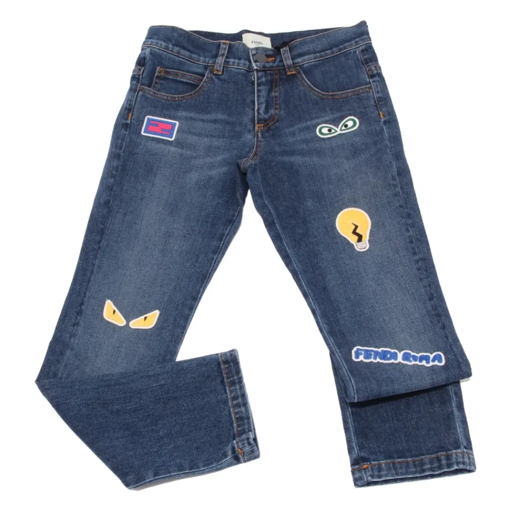 Jeans Pantalone Denim Stretch Trouser>Fendi Hot