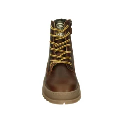 Jungen Lederschuhe Cognac Farbe>Develab New