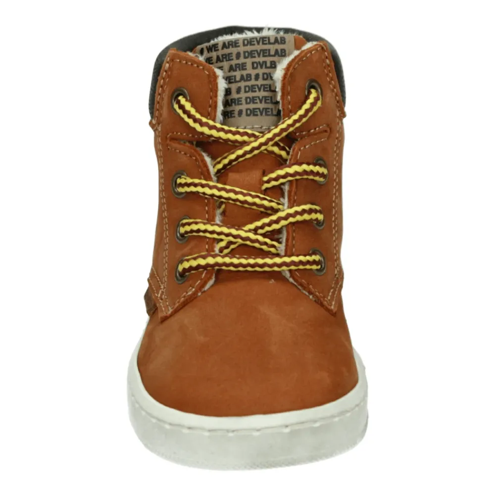 Jungen Nubuk Schuhe in Cognac>Develab Discount