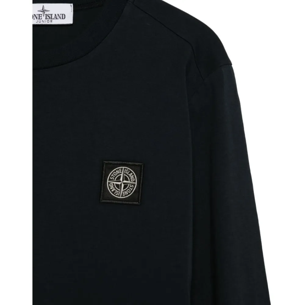 Junior T-Shirt mit Kompass-Applikation>Stone Island