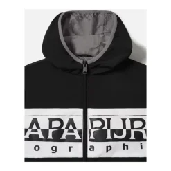 Kapuzenpullover mit Reißverschluss und Logo><noscript><img width=