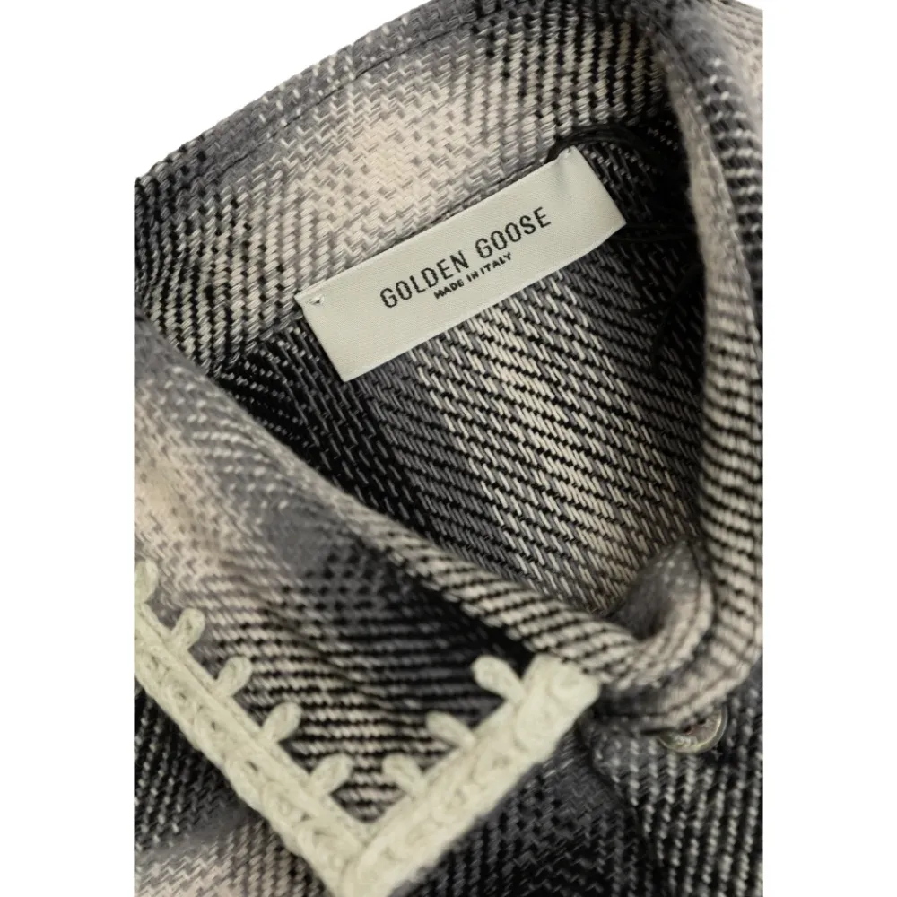 Kariertes Hemd mit Logo>Golden Goose Clearance