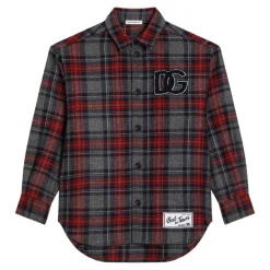 Kariertes Tartan Langarmhemd>Dolce & Gabbana Hot