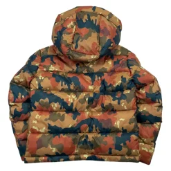 Kinder Camo Steppmantel mit Kapuze>Blauer New