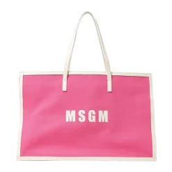 Kinder Fuchsia Tote Tasche mit Logo>MSGM Discount
