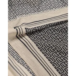 Kinder Geometrischer Print Schal Creme><noscript><img width=