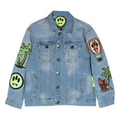 Kinder Jeansjacke mit Multicolor Applikationen>BARROW Hot